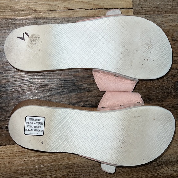 Burberry pink wooden print slides - Picture 6 of 10